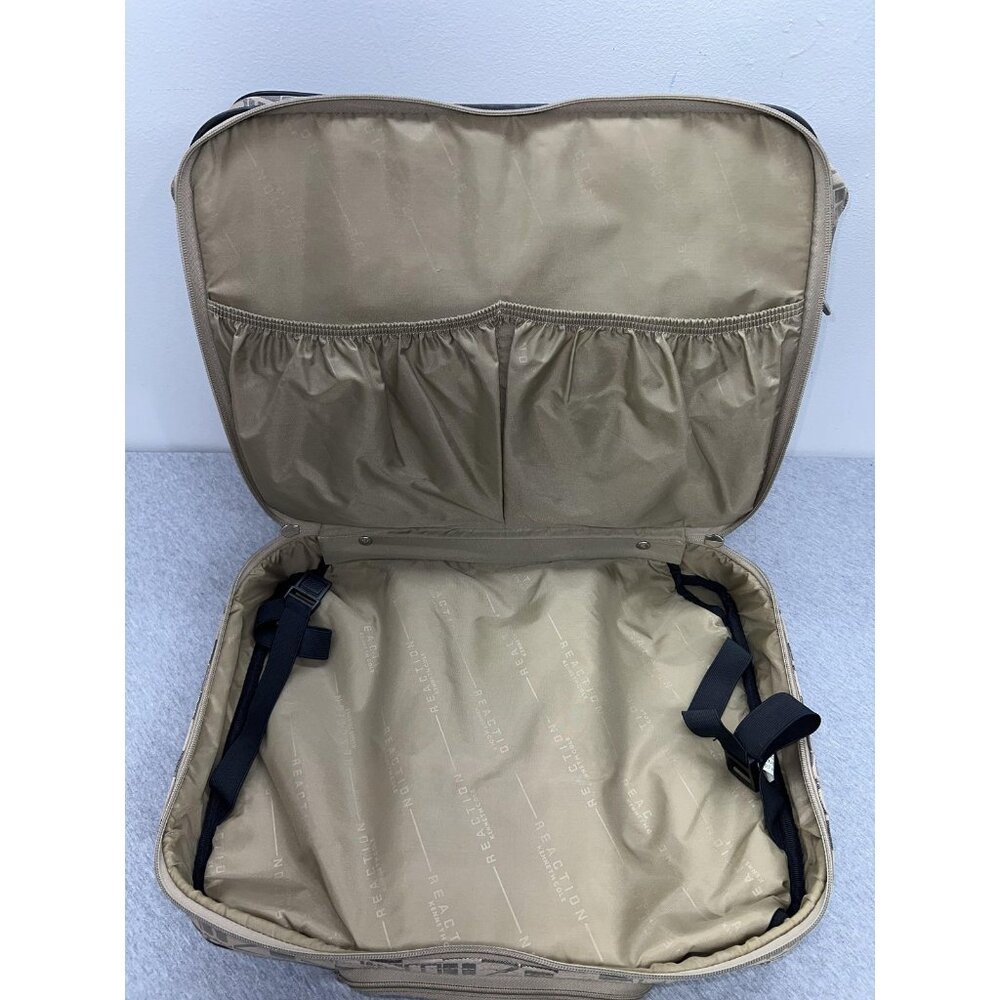 Kenneth Cole Reaction Beige 17" Under seat Rolling Carry On Laptop Bag Wheels - Picture 14 of 16